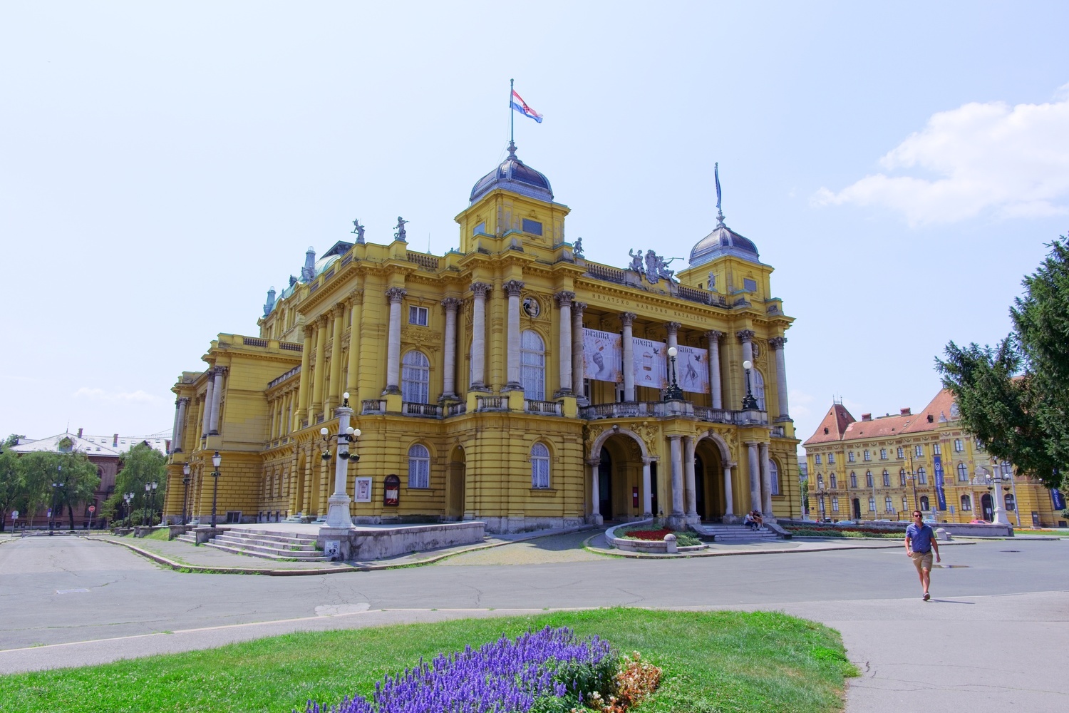 Das kroatische Nationaltheater in Zagreb.