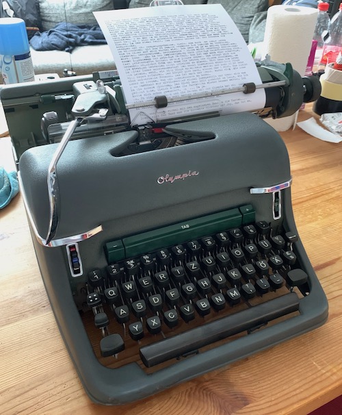Neue Kategorie: Schreibmaschine